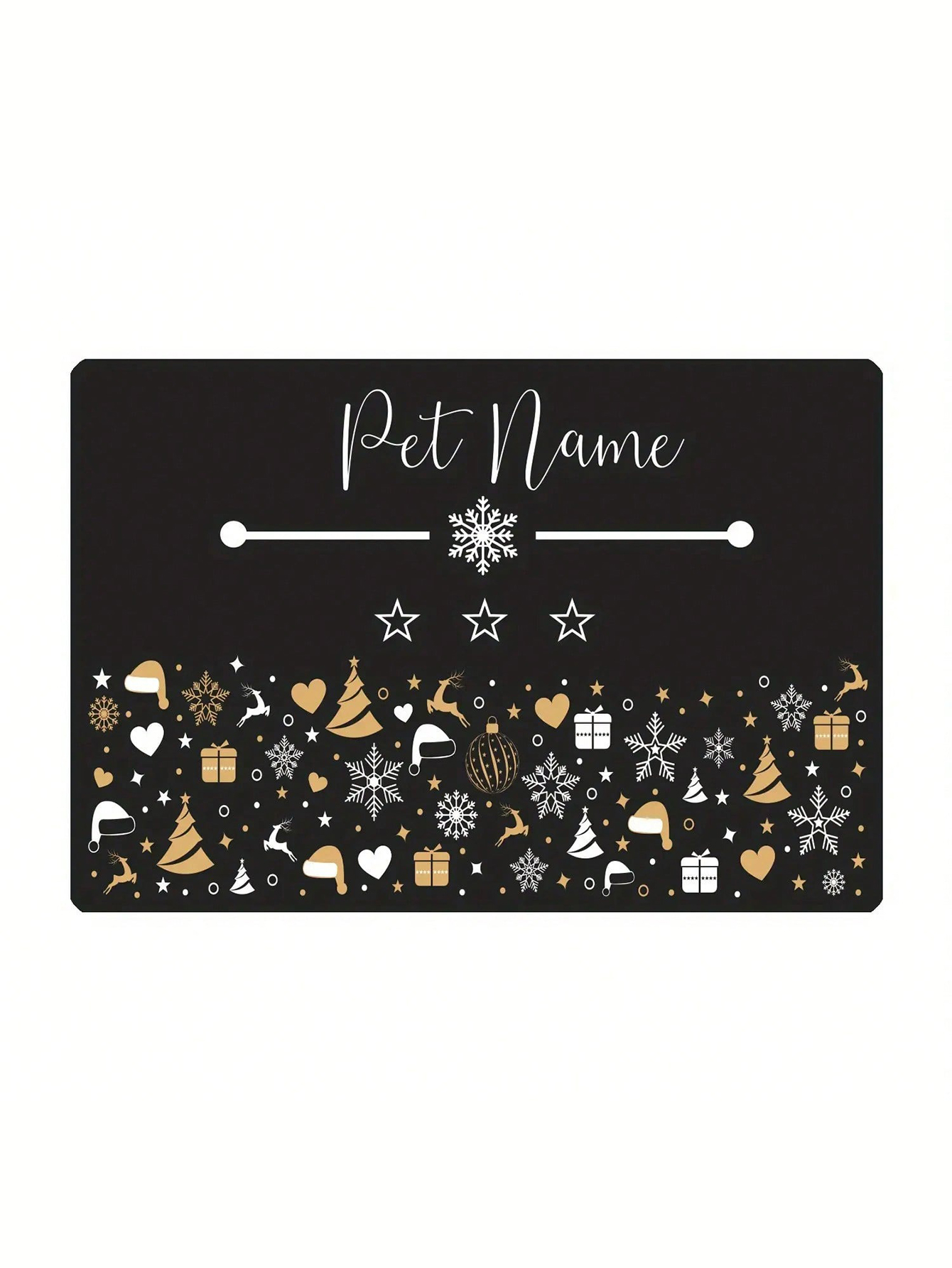 Customized Christmas Pet Feeding Mat